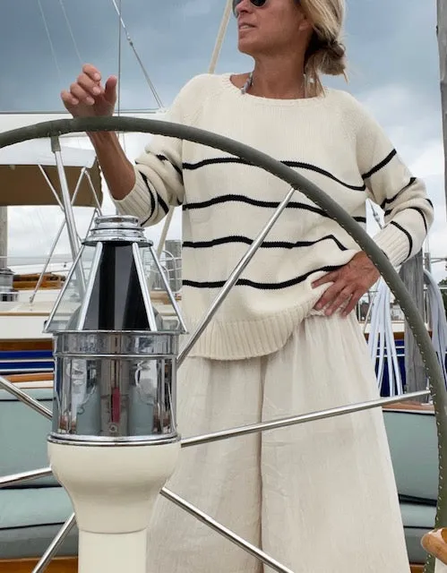 Sailor Sweater - Ivory/Black