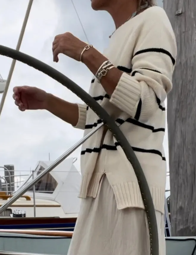 Sailor Sweater - Ivory/Black