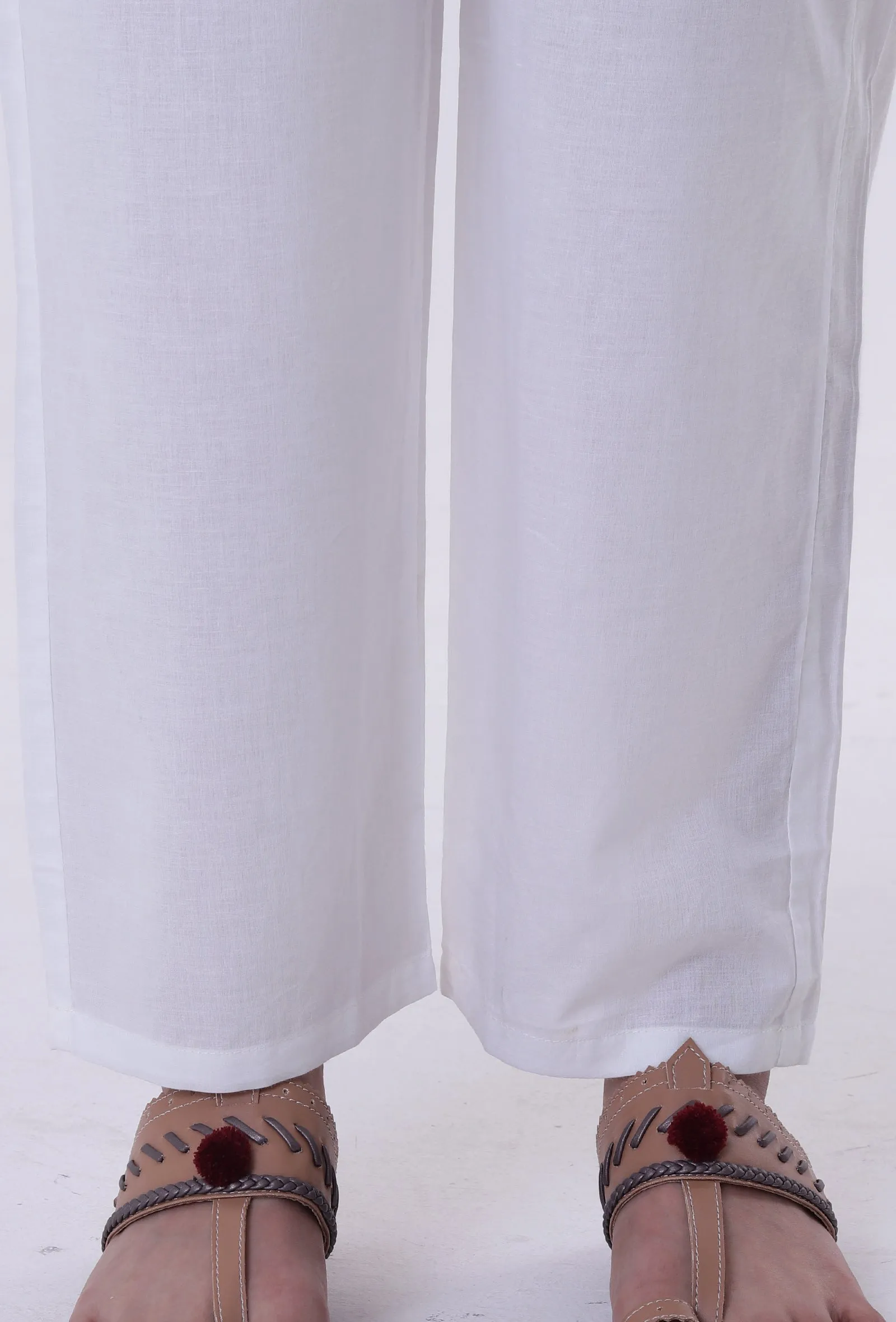 Set Of 3: Yellow & White Cotton Block Printed Kurta, Pant & Dupatta