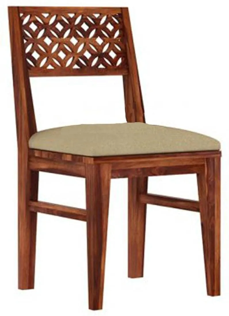 SHREE NATH JI CRAFT HOUSE Sheesham Wood 4 Seater Dining Table Set for Home Hall || Solid Wood Dining Table with 2 Cushion Chairs and Bench for Hotels || Dining Room Sets - Honey Finish
