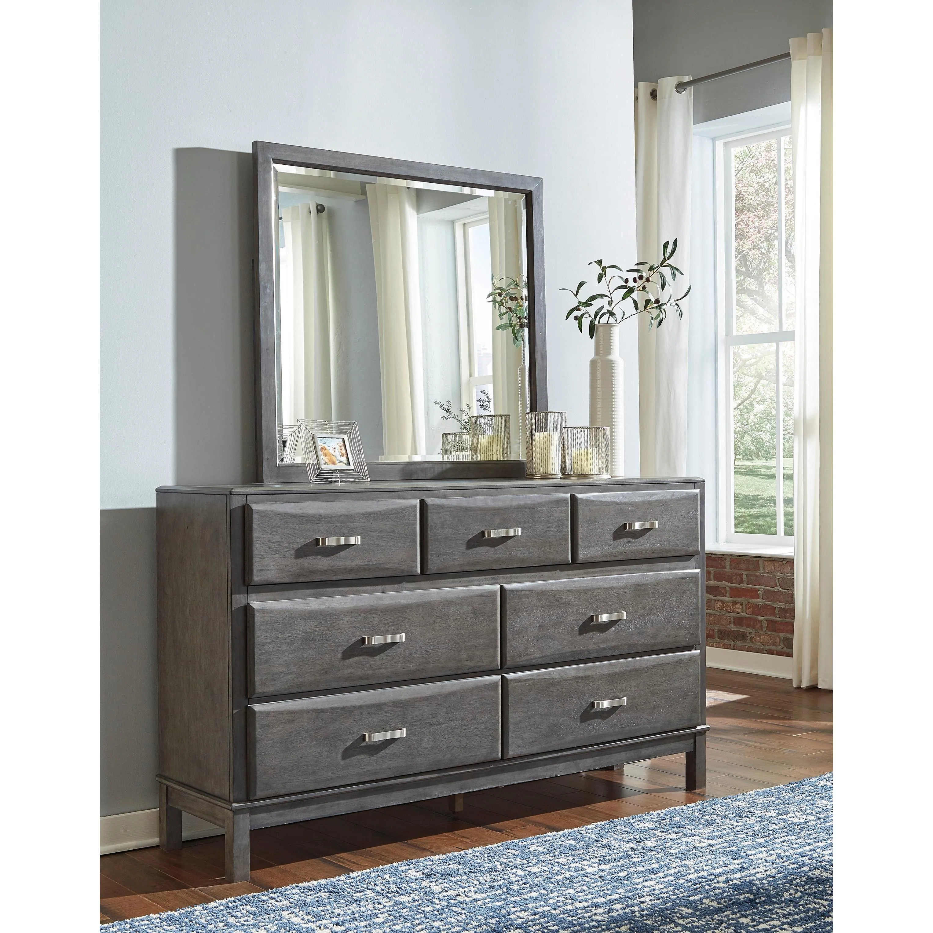 Signature Design by Ashley Caitbrook B476B26 8 pc Queen Bookcase Storage Bedroom Set