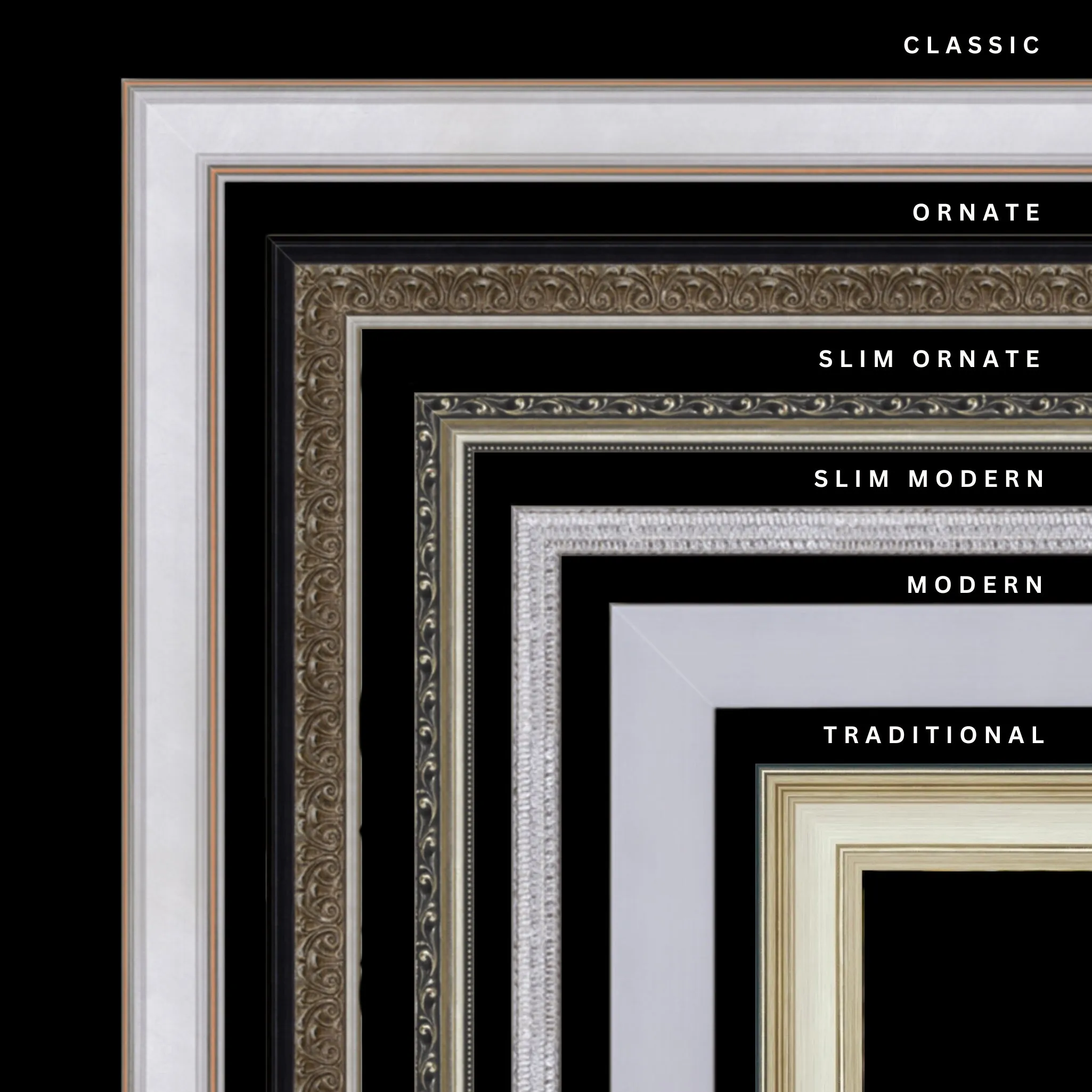 Silver 25x24 Picture Frame Ornate Traditional Classic Antique