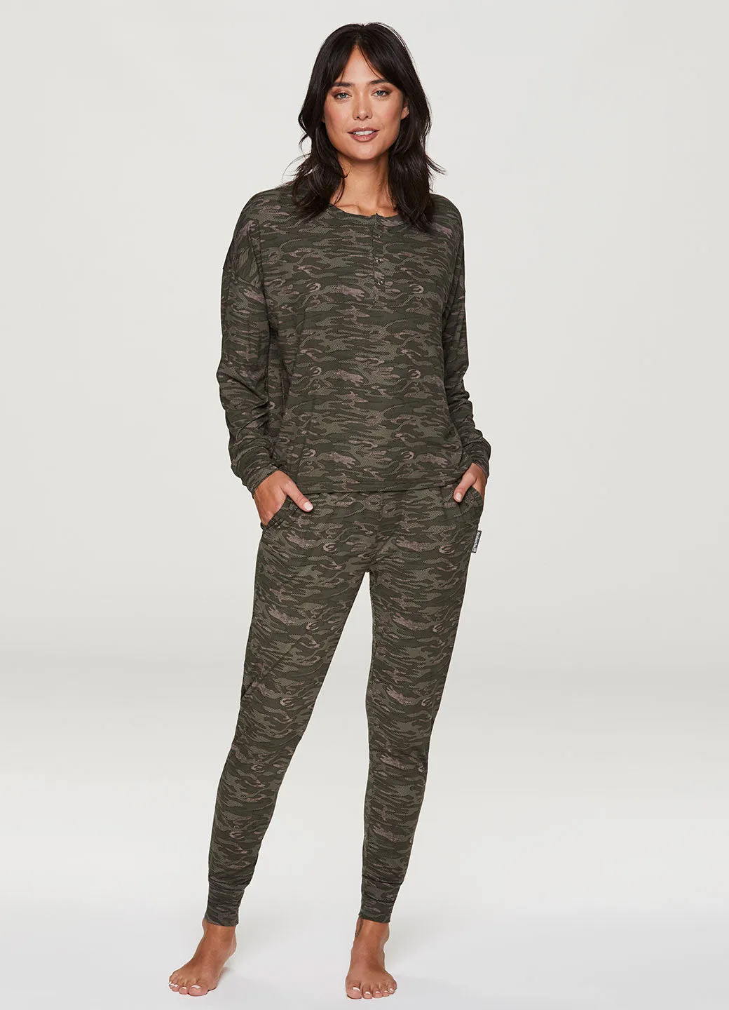 Soft Camo Jersey Pajama Set