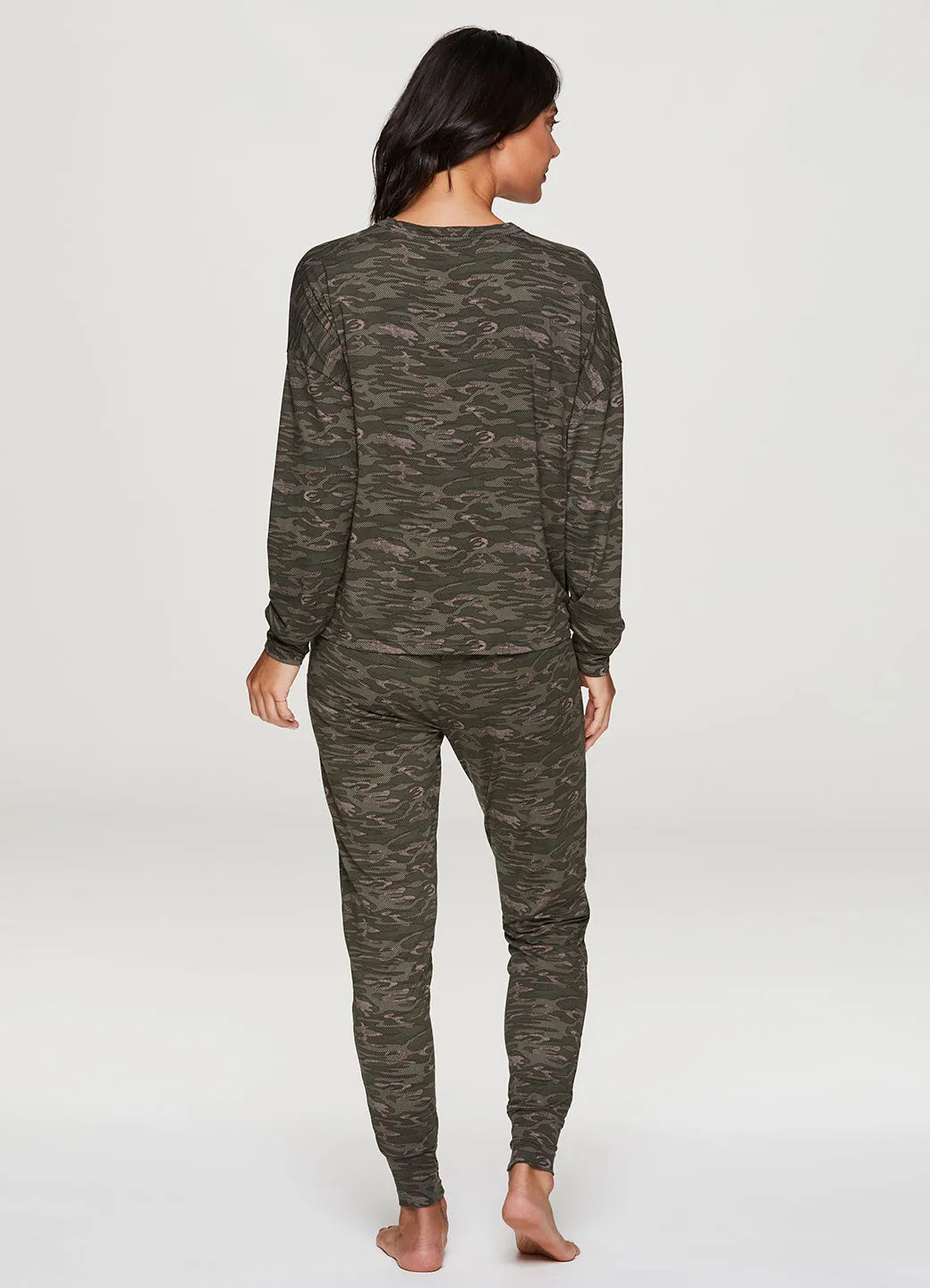 Soft Camo Jersey Pajama Set