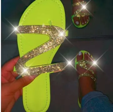Stylish Rhinestone Slippers for Women