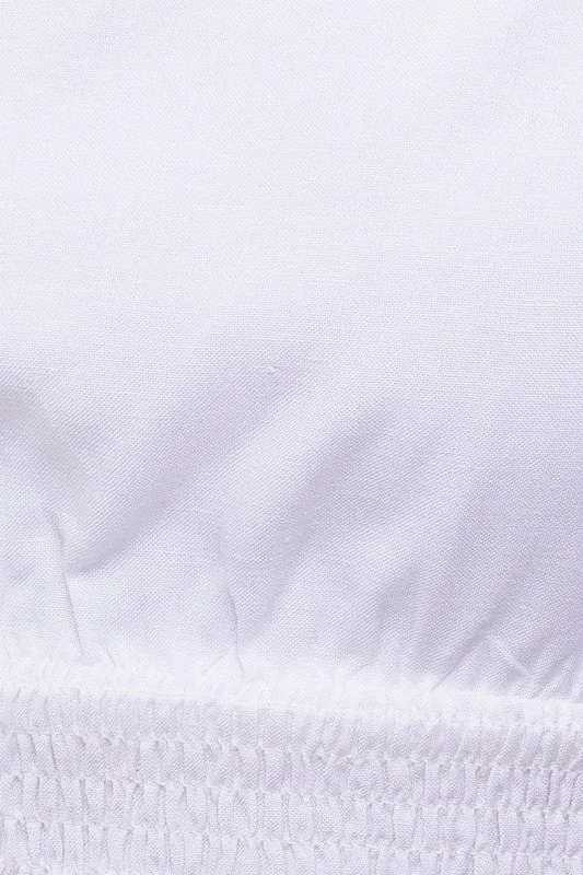 Tie Back Detail Puff Sleeve Top