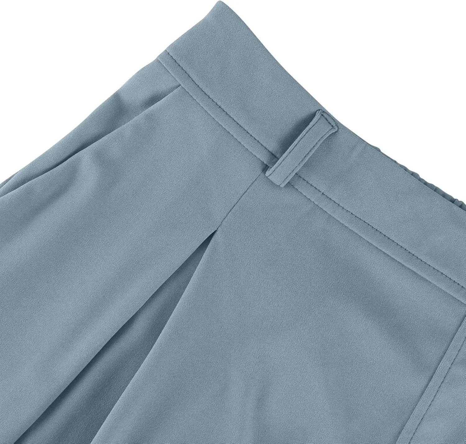 Women's Wide Legged Pants Pleated High Waisted with Pockets Flowy Trousers Business Casual Bottoms Trendy